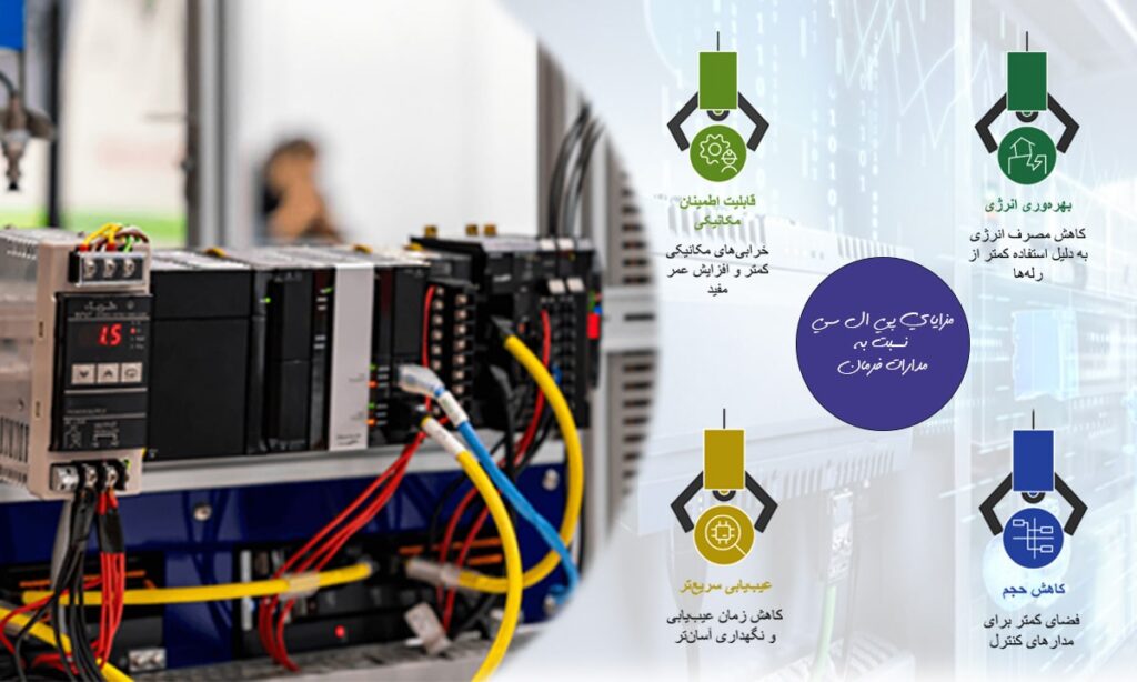 مزایای پی ال سی نسبت ب مدارات فرمان